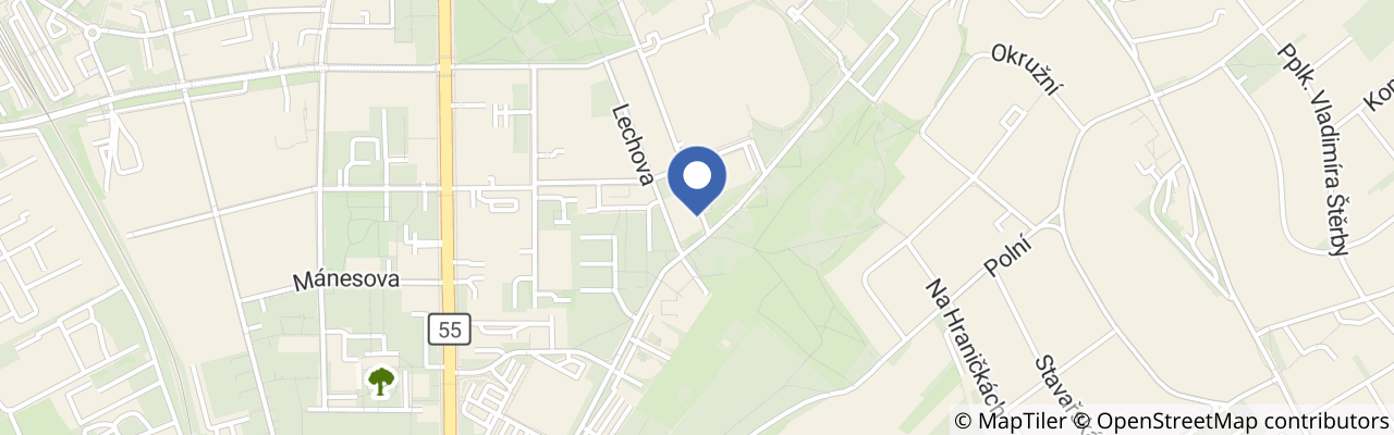 Mapa - Letní filmová škola Uherské Hradiště 2026