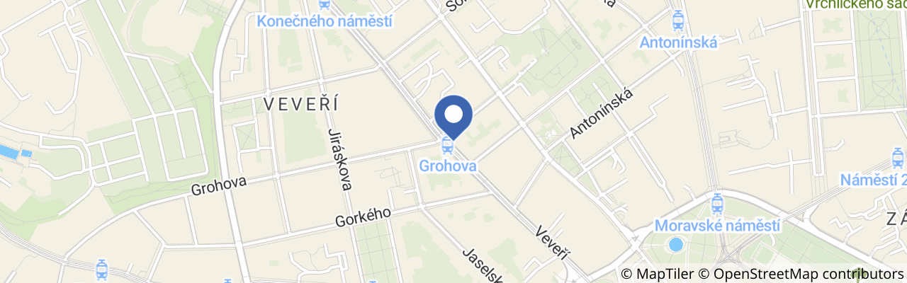 Mapa - JazzFest Brno – podzim 2026