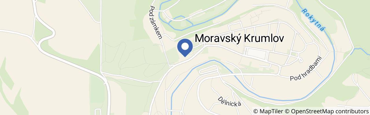 Mapa - Festival Rock Castle v Moravském Krumlově 2026