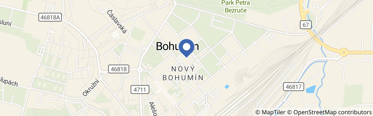 Mapa - První adventní neděle a rozsvícení vánočního stromu v Bohumíně 2026