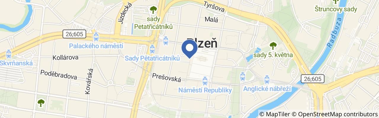 Mapa - 20. vzdělávací a zážitkové setkání Excelentní žena