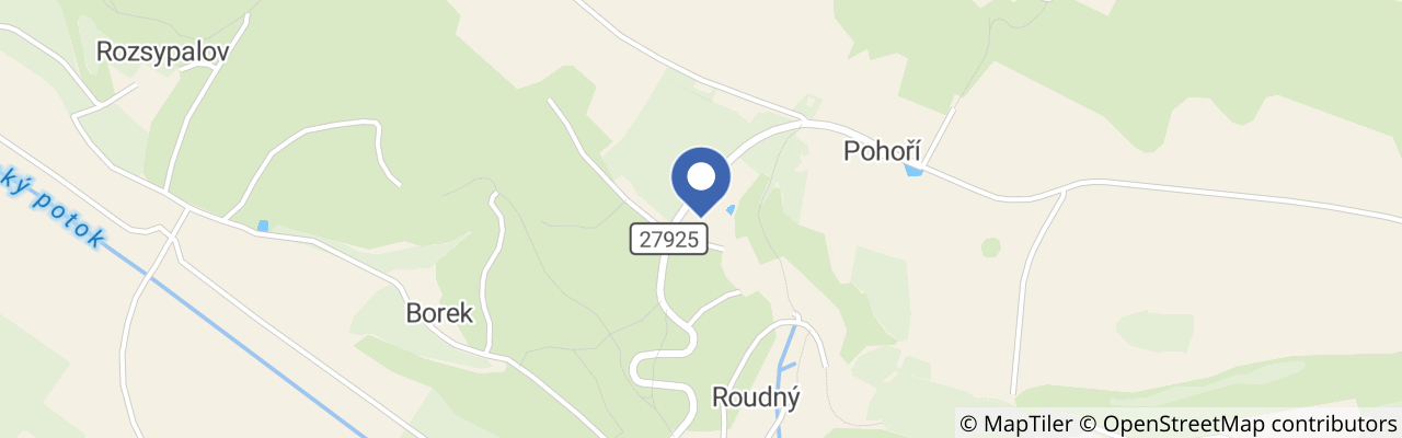 Mapa - Penzion Na Pohoří