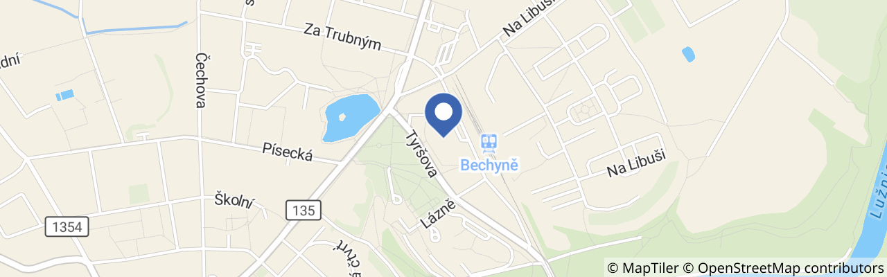 Mapa - Bechyňské slavnosti a Setkání dechovek 2026