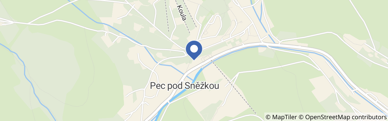 Mapa - Hotel Hvězda