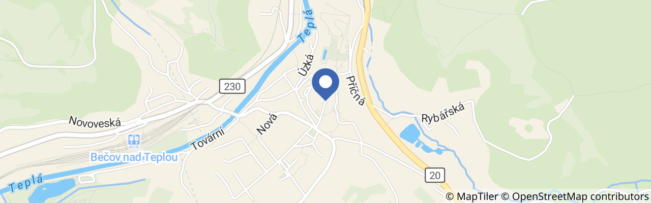 Mapa - Hradozámecká noc v Bečově