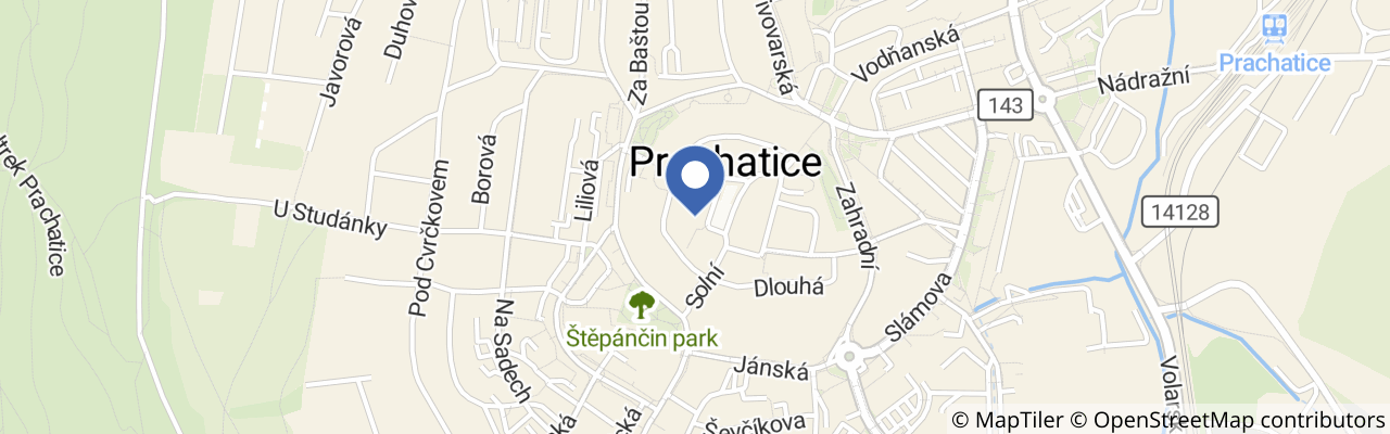 Mapa - Festival piva Prachatice 2026