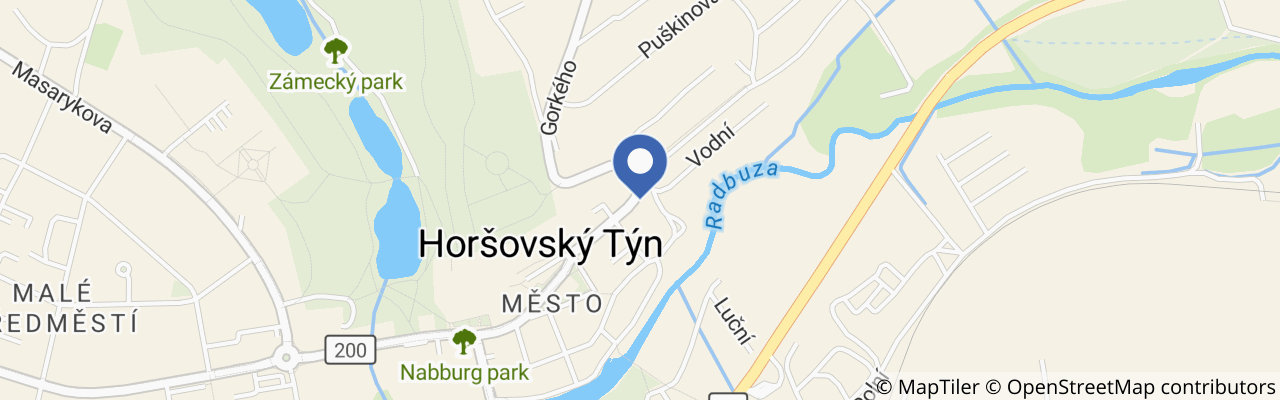 Mapa - Anenská pouť Horšovský Týn 2026