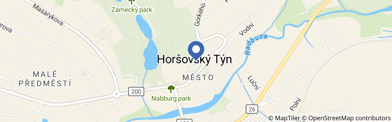 Mapa - Slavnosti města Horšovský Týn 2026