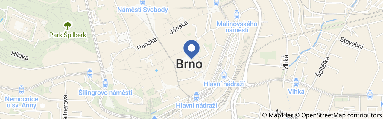 Mapa - Léto na Římském náměstí v Brně 2026