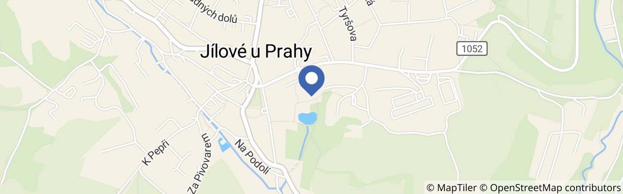 Mapa - Jan Kalousek v Jílovém u Prahy