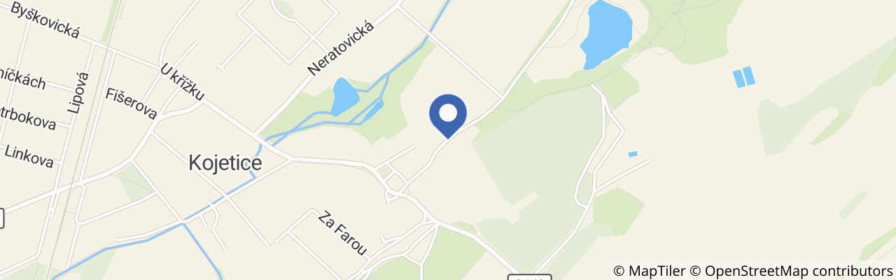 Mapa - Komorní koncerty pro vodu v zatopeném lomu v Kojeticích u Prahy