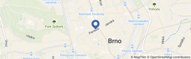 Mapa - Maraton hudby Brno 2026