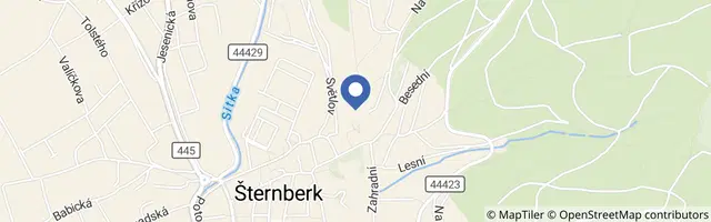 Mapa - Vánoční prohlídky hradu Šternberk 2026