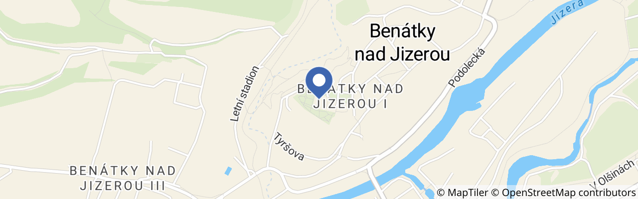 Mapa - Kinematograf Bratří Čadíků v Benátkách nad Jizerou 2026
