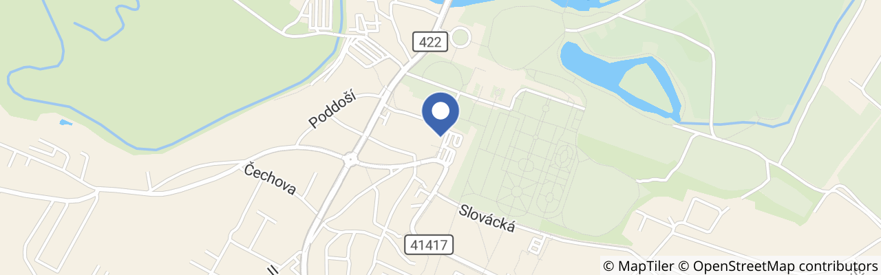 Mapa - Lesní stezka – Dolnomoravský biosférický region