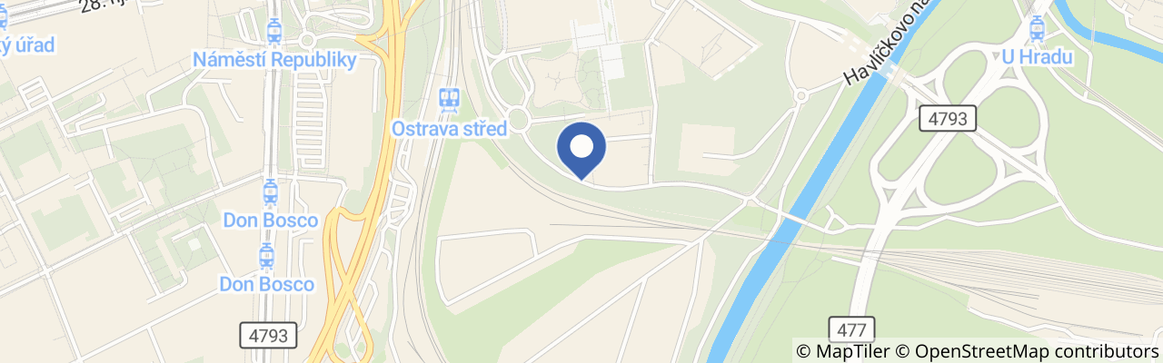Mapa - Barista Cup Ostrava 2026