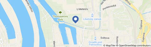 Mapa - Letní kino v podzámčí v Libni 2026
