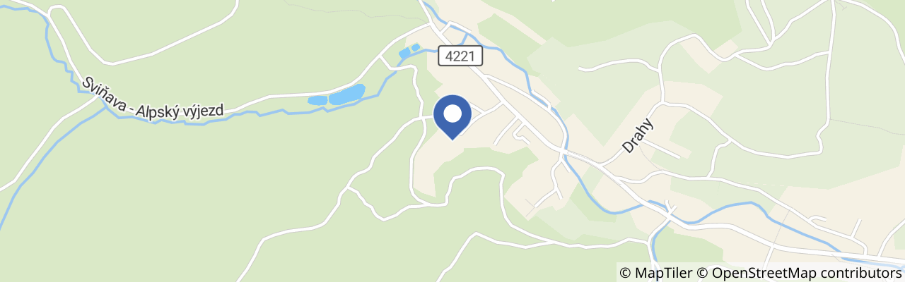 Mapa - Pohádkový srub v Chřibech