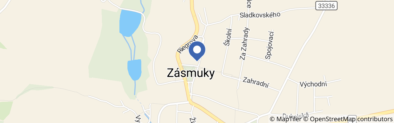 Mapa - Porcinkule v Zásmukách a pouťové trhy 2026