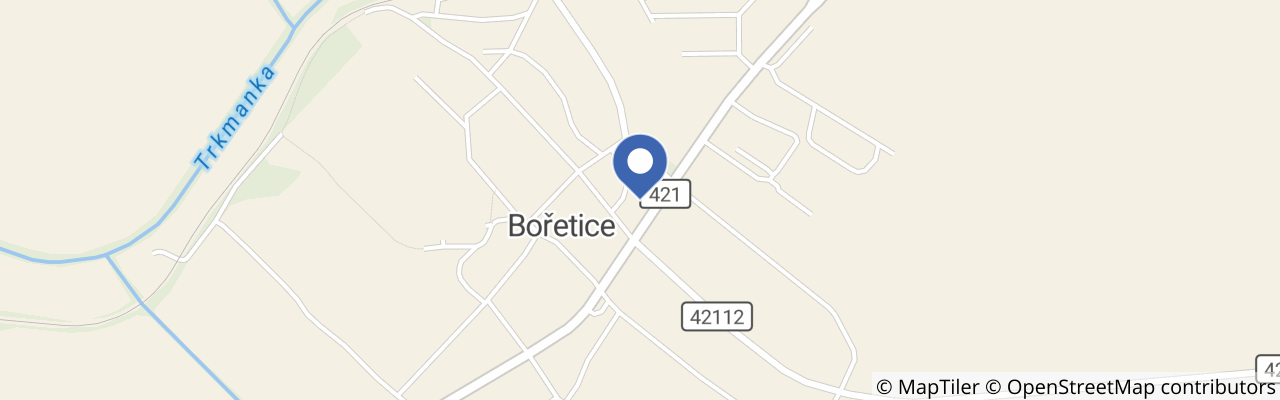 Mapa - Zarážení hory v Bořeticích 2026