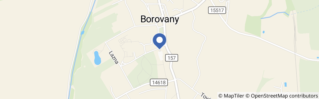 Mapa - Hody s plody podzimu v Borovanech 2026
