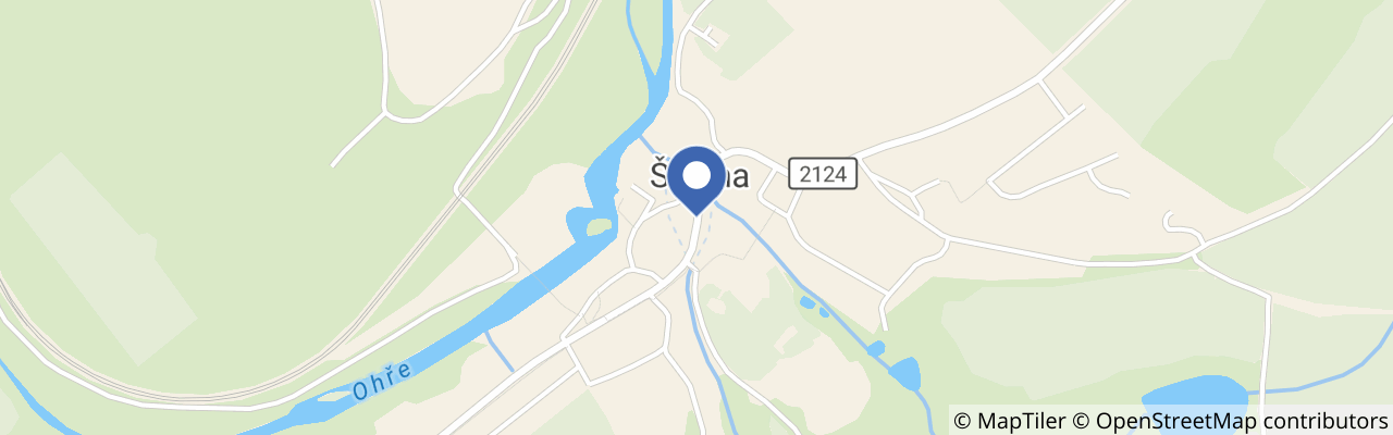 Mapa - Samosběr jahod v Jahodárně Šabina u Sokolova