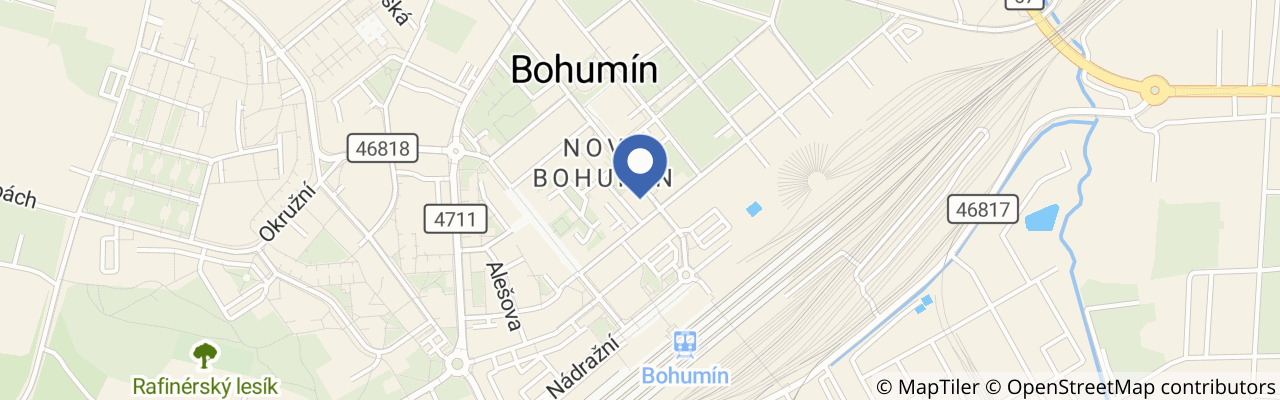 Mapa - Letní kino v Bohumíně 2026