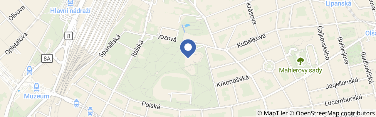 Mapa - Pohoda a muzika v Parku Riegrovy sady 2026