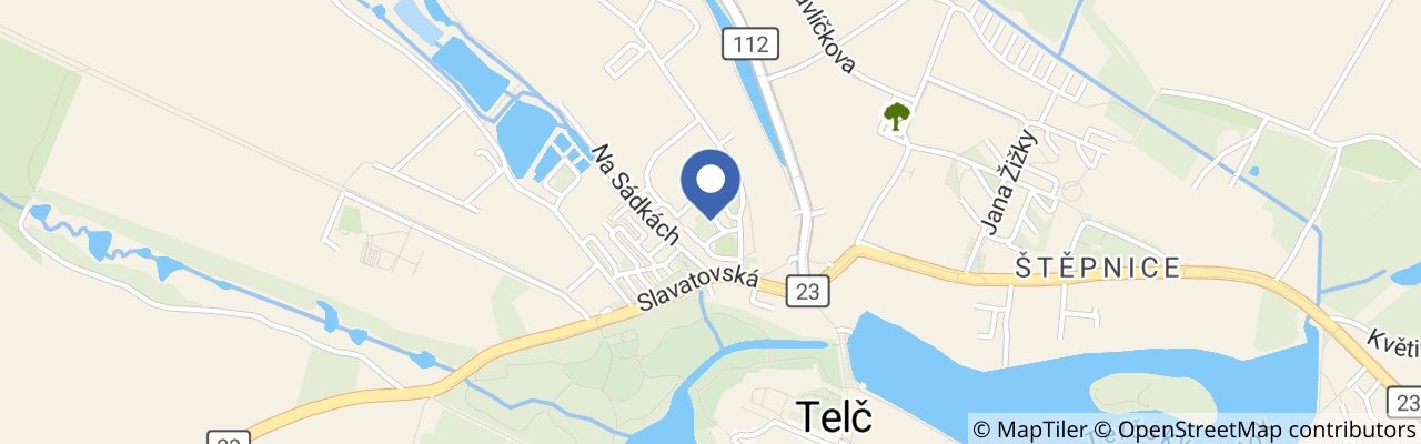 Mapa - Food fest Telč 2026