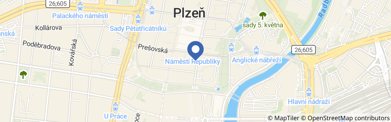 Mapa - Výročí uvaření první várky legendárního ležáku Pilsner Urquell