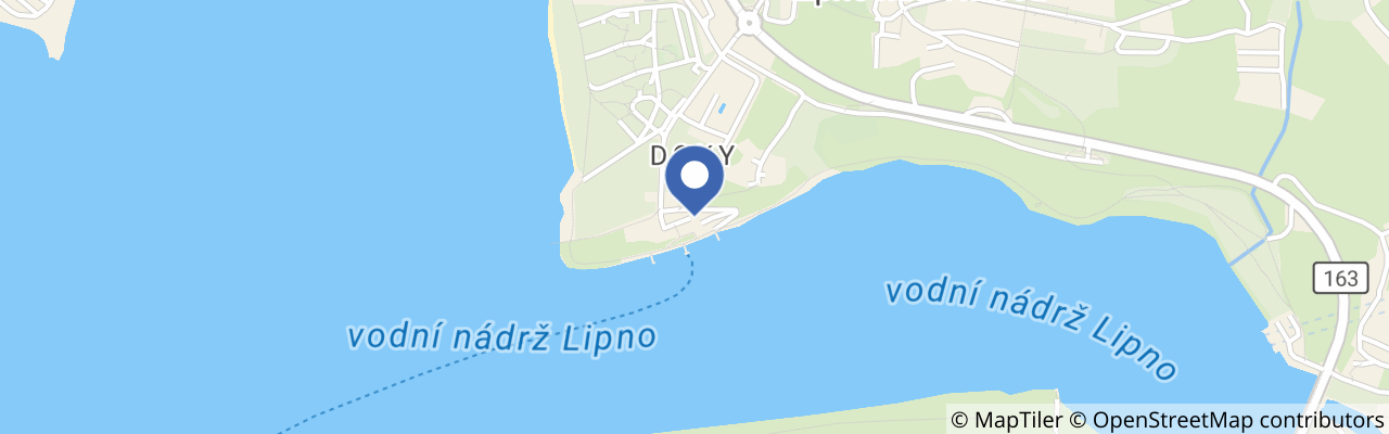 Mapa - Dětské letní plavby s programem na Lipně