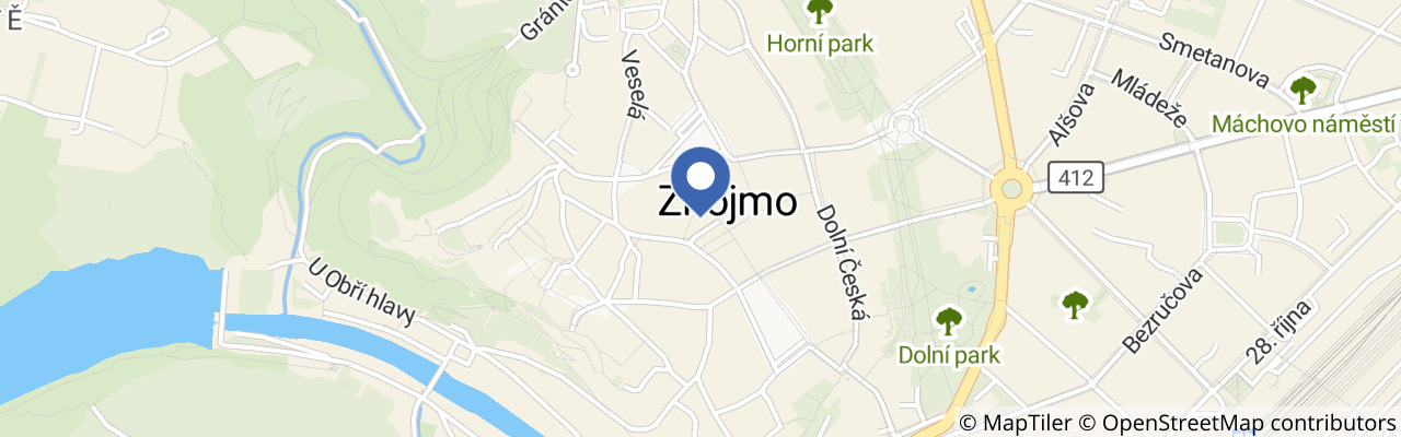 Mapa - Hradební pondělí ve Znojmě
