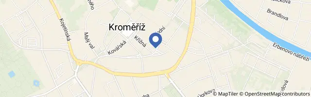 Mapa - Hudba v zahradách a zámku v Kroměříži 2026