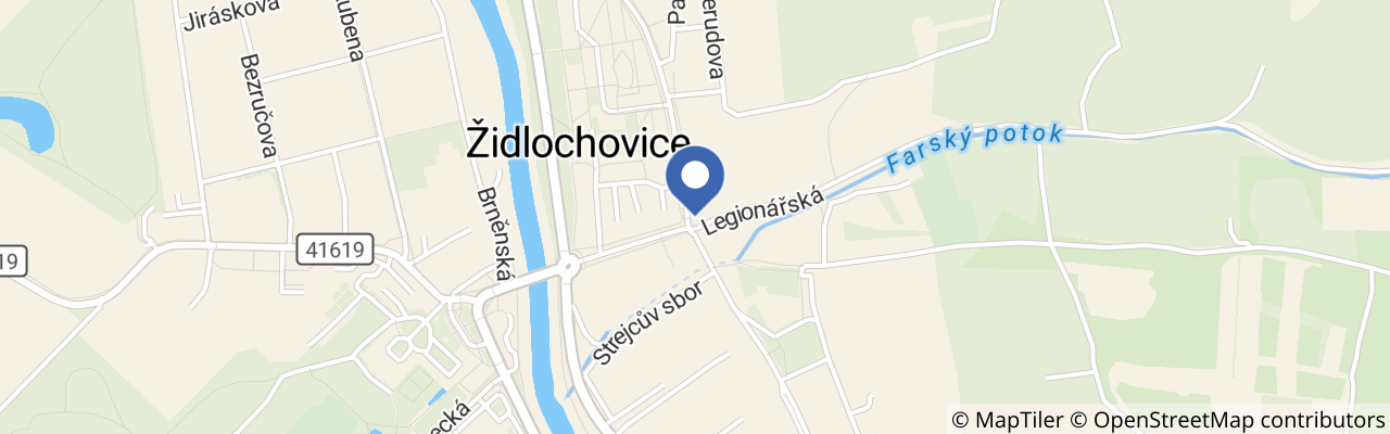 Mapa - Žerotínské farmářské trhy  v Židlochovicích 2026