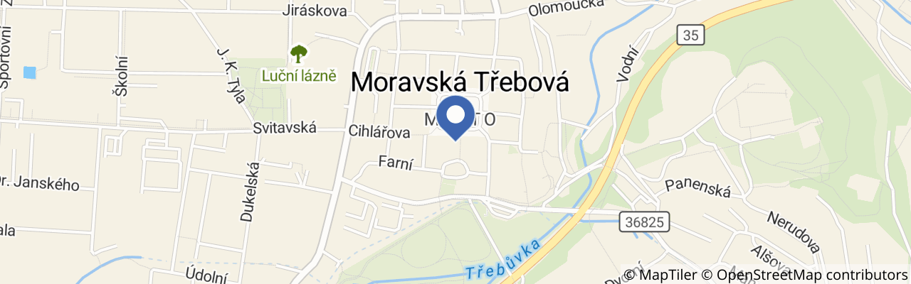 Mapa - Bleší trhy v Moravské Třebové
