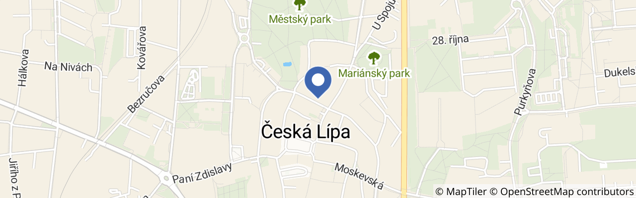 Mapa - Lípa Musica na Sychrově – Listy důvěrné