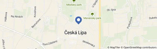 Mapa - Lípa Musica na Sychrově – Listy důvěrné