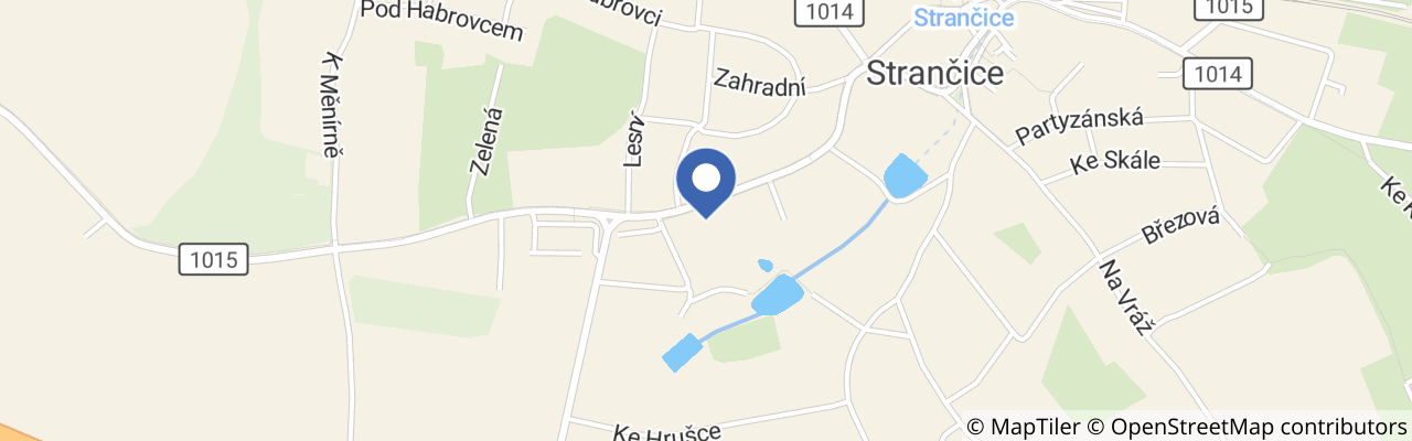 Mapa - Výstava papoušků ve Strančicích
