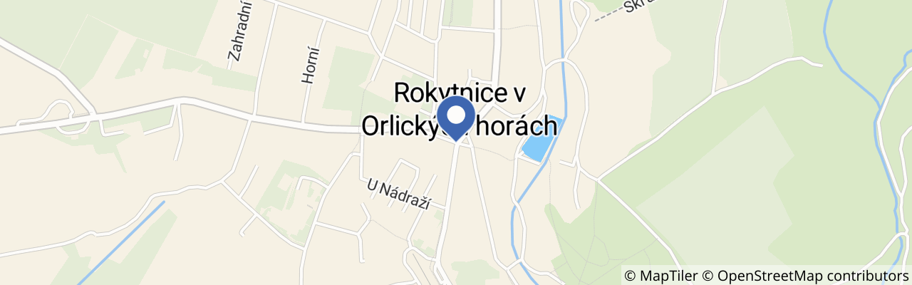 Mapa - Anenská pouť v Rokytnici v Orlických horách 2026