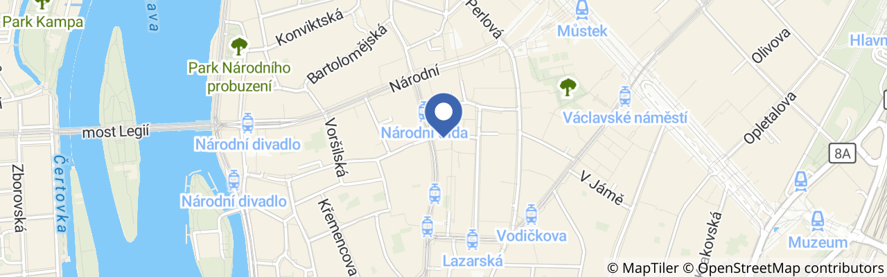 Mapa - Festival Benátská! 2026 v Liberci