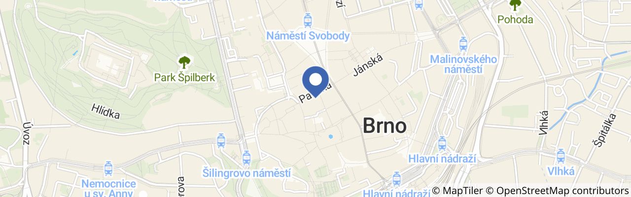 Mapa - Open House Brno 2027