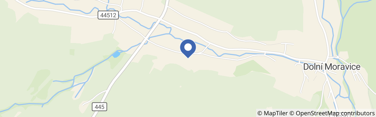 Mapa - Apartmány Dolní Moravice