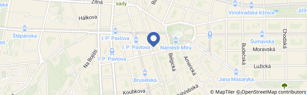 Mapa - Pěší pouť Corpus Domini