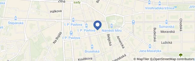 Mapa - Pěší pouť Corpus Domini