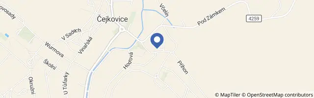 Mapa - Letní otevřené sklepy v Čejkovicích 2026