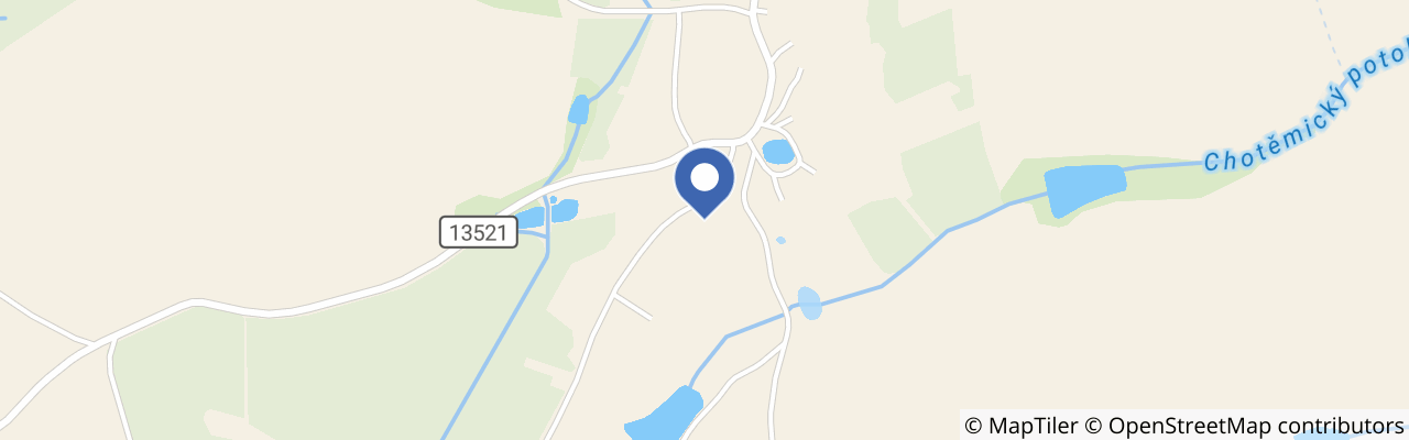 Mapa - Vesnický hudební klub Chotěmice Václava Koubka