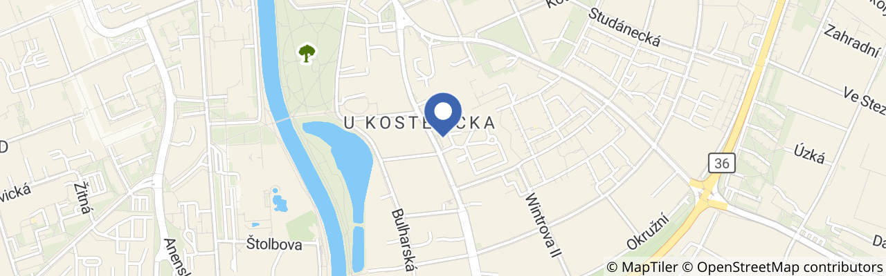 Mapa - Czech Open Pardubice 2026