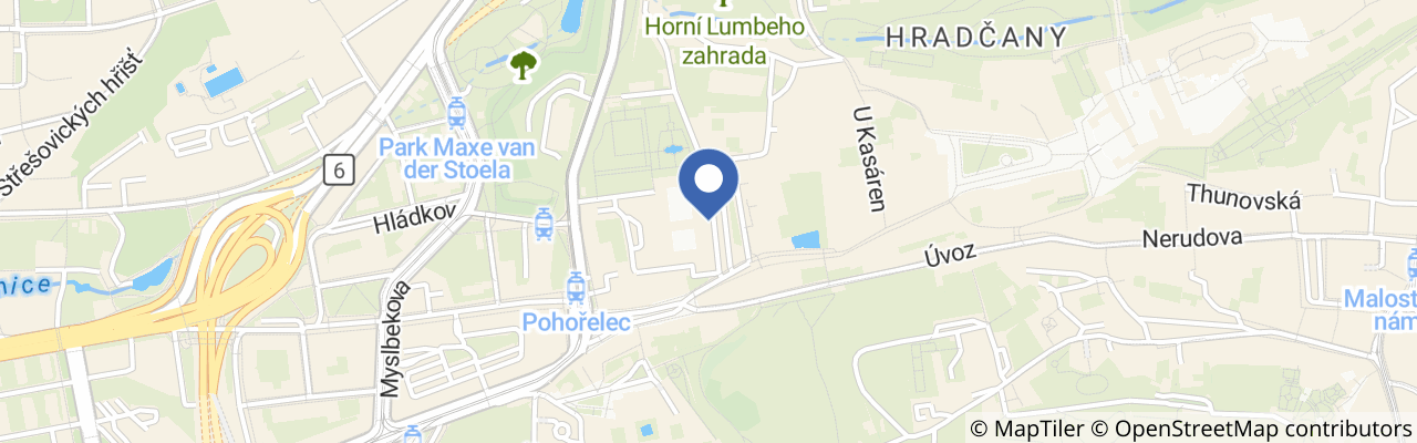 Mapa - Otevřené zahrady Černínského paláce 2026