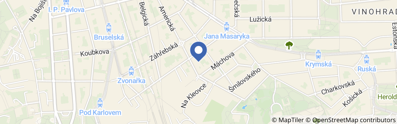 Mapa - Designové trhy Mint Market Znojmo