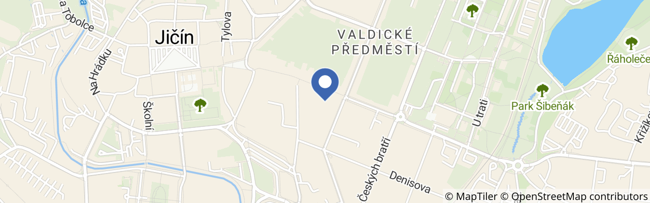 Mapa - Valdštejnské adventní trhy v Jičíně 2026